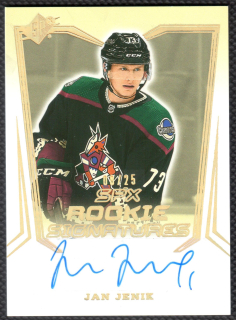 2021/22 SpX Rookie Signatures Jan Jeník #SPXR-JJ 08/25